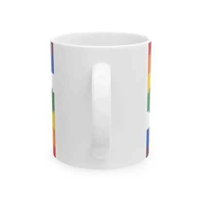 Bandera de la Ecuarunari (Ecuador) White Coffee Mug - Go Mug Yourself