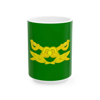 Bandera de la Gendarmeria Argentina (Argentina) White Coffee Mug 15oz - Go Mug Yourself