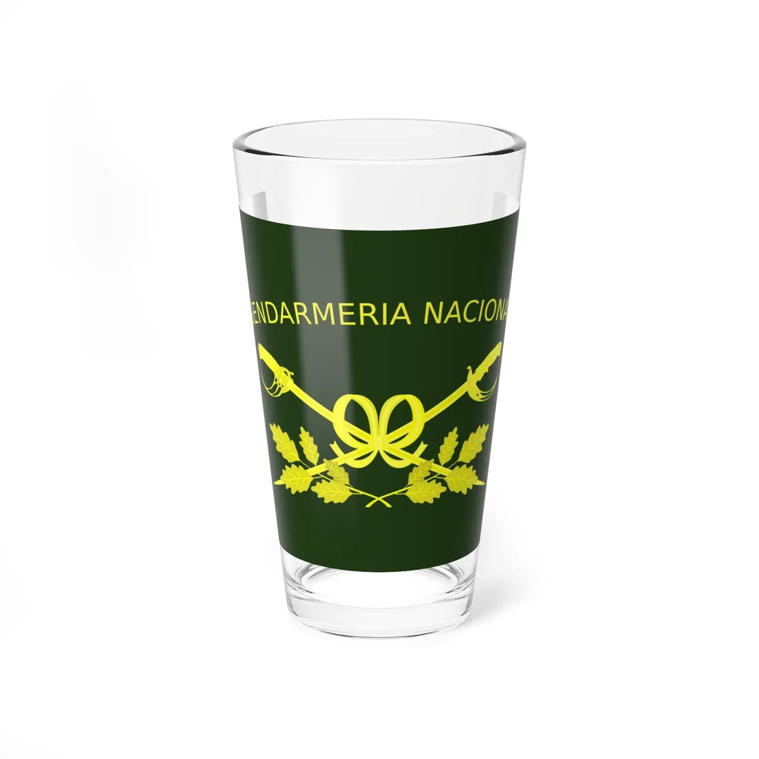 Bandera de la Gendarmeria Argentina II (Argentina) Pint Glass 16oz 16oz - Go Mug Yourself