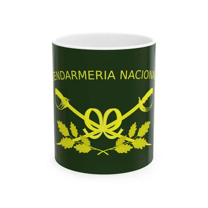 Bandera de la Gendarmeria Argentina II (Argentina) White Coffee Mug 11oz - Go Mug Yourself