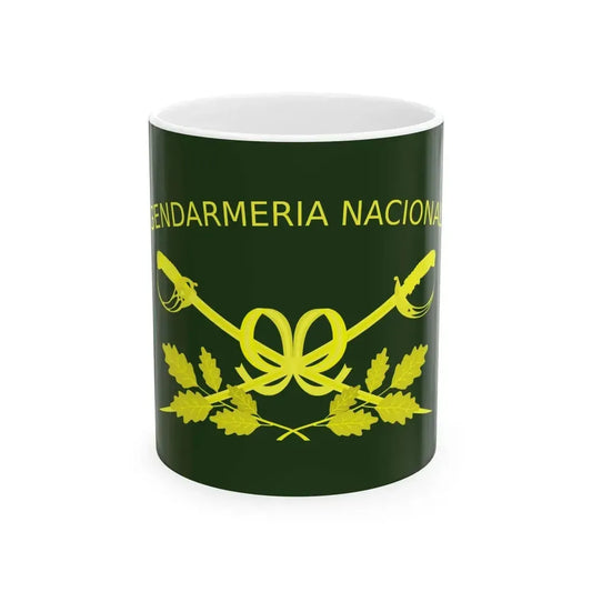 Bandera de la Gendarmeria Argentina II (Argentina) White Coffee Mug 11oz - Go Mug Yourself