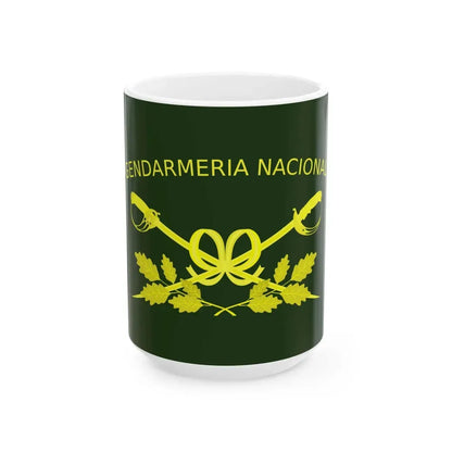 Bandera de la Gendarmeria Argentina II (Argentina) White Coffee Mug 15oz - Go Mug Yourself