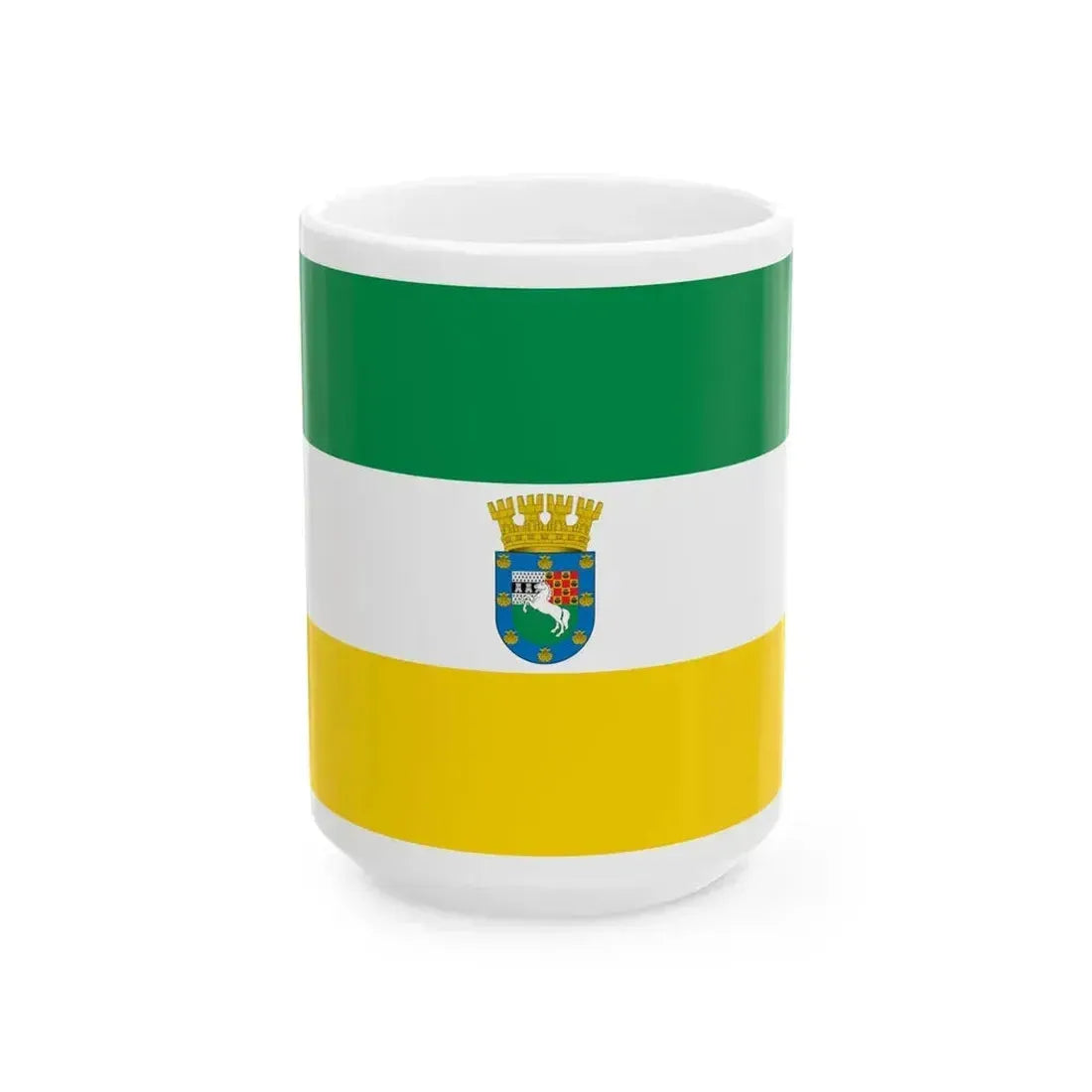 Bandera de La Pintana (Chile) White Coffee Mug 15oz - Go Mug Yourself