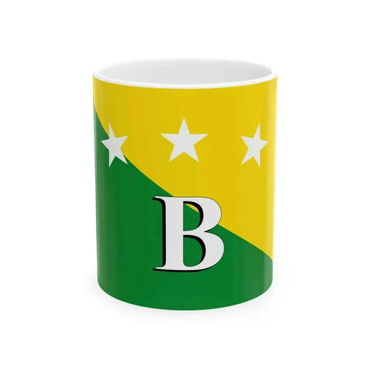 Bandera de la Provincia de Bocas del Toro (Panama) White Coffee Mug 11oz - Go Mug Yourself
