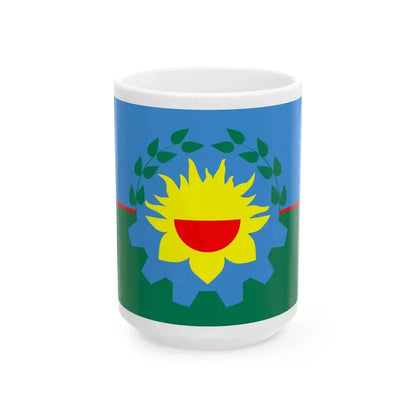 Bandera de la Provincia de Buenos Aires (Argentina) White Coffee Mug 15oz - Go Mug Yourself