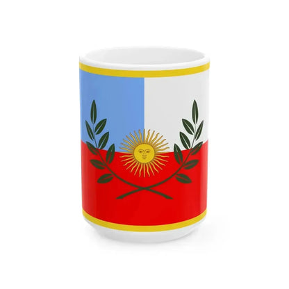 Bandera de la Provincia de Catamarca (Argentina) White Coffee Mug 15oz - Go Mug Yourself