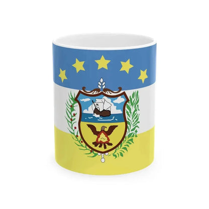 Bandera de la Provincia de Colon-Panama (Panama) White Coffee Mug 11oz - Go Mug Yourself