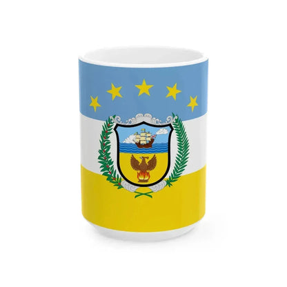 Bandera de la Provincia de Colon (Panama) White Coffee Mug 15oz - Go Mug Yourself