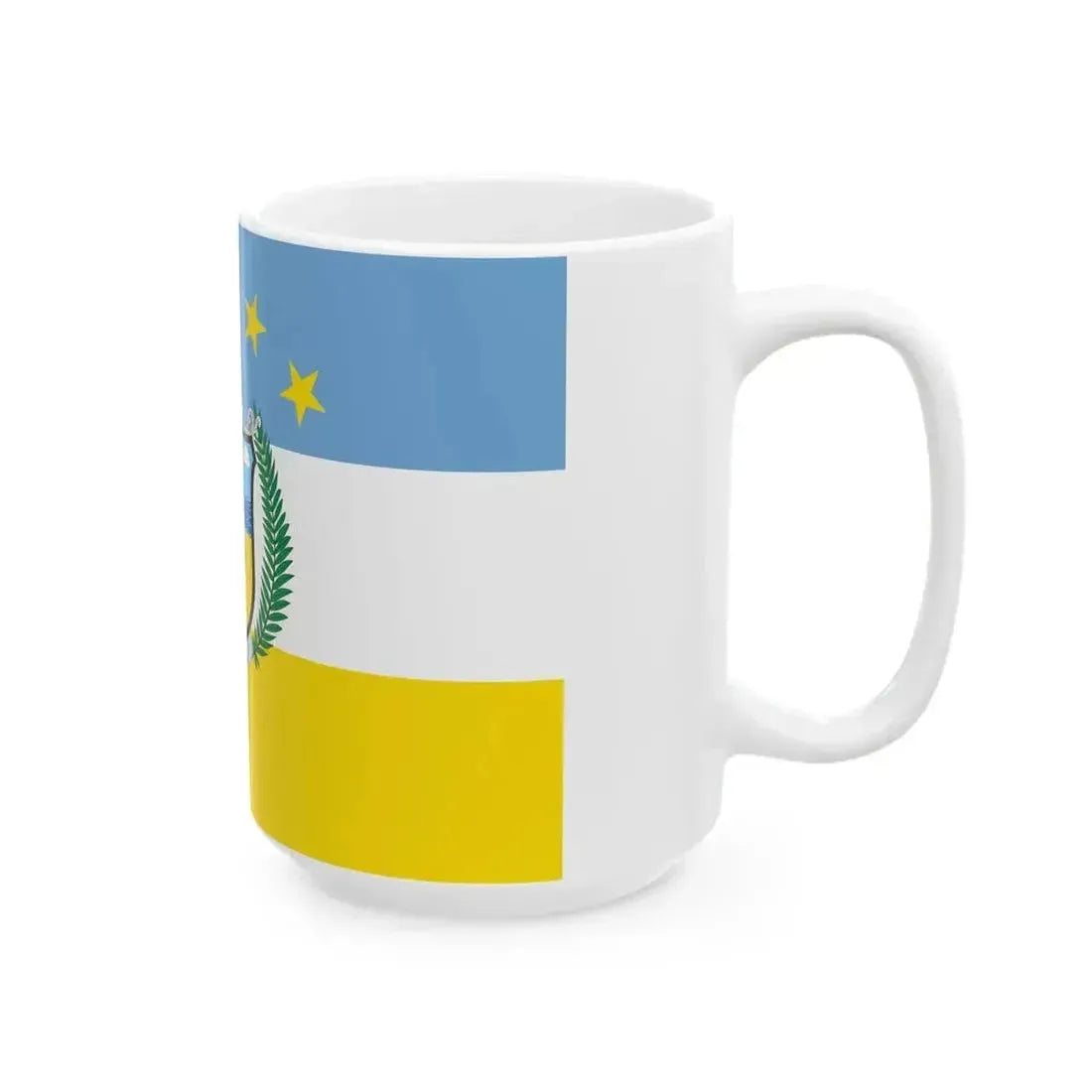 Bandera de la Provincia de Colon (Panama) White Coffee Mug - Go Mug Yourself