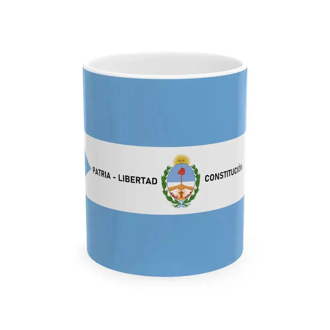 Bandera de la Provincia de Corrientes (Argentina) White Coffee Mug 11oz - Go Mug Yourself