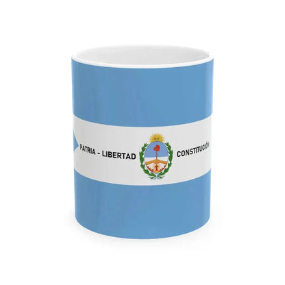 Bandera de la Provincia de Corrientes (Argentina) White Coffee Mug 11oz - Go Mug Yourself
