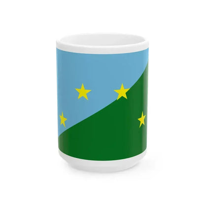 Bandera de la Provincia de Darien (Panama) White Coffee Mug 15oz - Go Mug Yourself