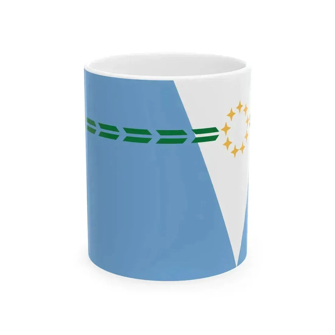 Bandera de la Provincia de Formosa (Argentina) White Coffee Mug 11oz - Go Mug Yourself