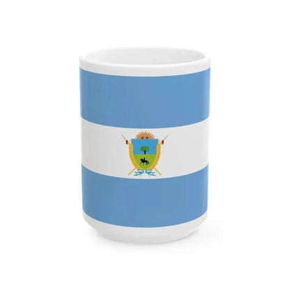 Bandera de la Provincia de La Pampa (Argentina) White Coffee Mug 15oz - Go Mug Yourself