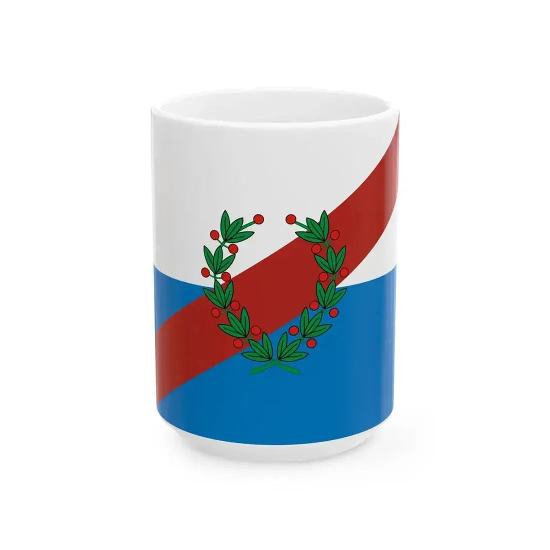 Bandera de la Provincia de La Rioja (Argentina) White Coffee Mug 15oz - Go Mug Yourself