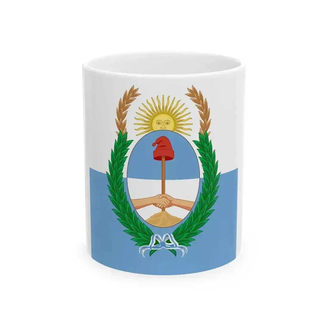 Bandera de la Provincia de Mendoza (Argentina) White Coffee Mug 11oz - Go Mug Yourself
