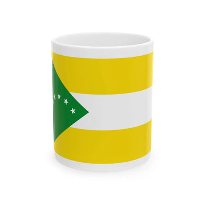 Bandera de la Provincia de Panama Oeste (Panama) White Coffee Mug 11oz - Go Mug Yourself