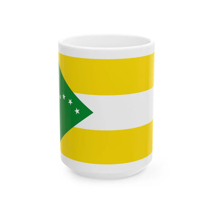 Bandera de la Provincia de Panama Oeste (Panama) White Coffee Mug 15oz - Go Mug Yourself
