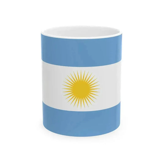 Bandera de la Provincia de San Juan reverso (Argentina) White Coffee Mug 11oz - Go Mug Yourself