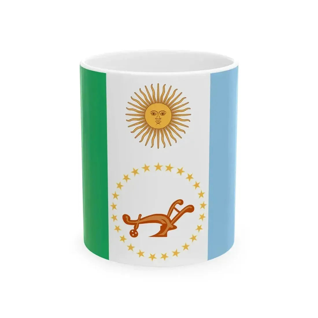 Bandera de la Provincia del Chaco (Argentina) White Coffee Mug 11oz - Go Mug Yourself
