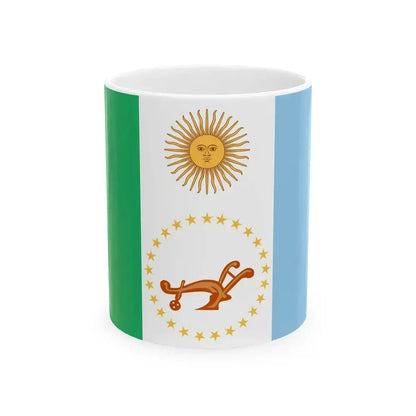 Bandera de la Provincia del Chaco (Argentina) White Coffee Mug 11oz - Go Mug Yourself
