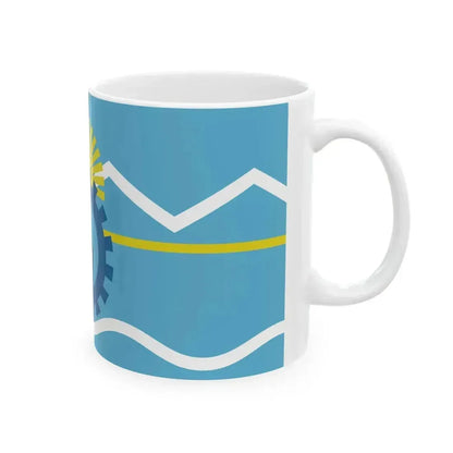 Bandera de la Provincia del Chubut (Argentina) White Coffee Mug - Go Mug Yourself