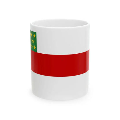 Bandera de la region de Piura (Peru) White Coffee Mug 11oz - Go Mug Yourself