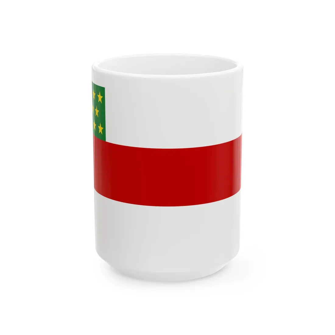 Bandera de la region de Piura (Peru) White Coffee Mug 15oz - Go Mug Yourself