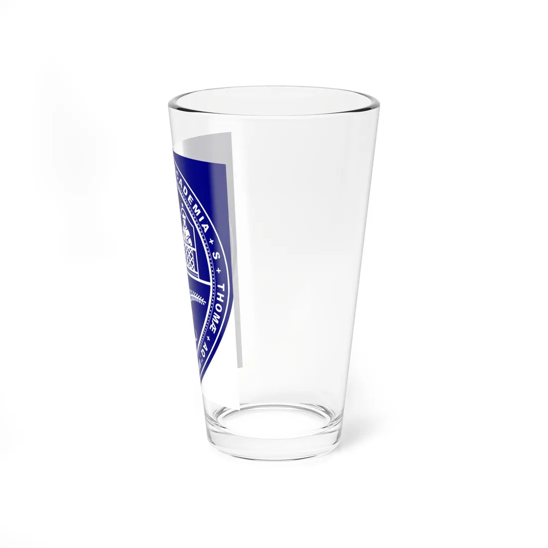 Bandera de la Uasd cropped (Dominica) (Coat of Arms) Pint Glass 16oz - Go Mug Yourself