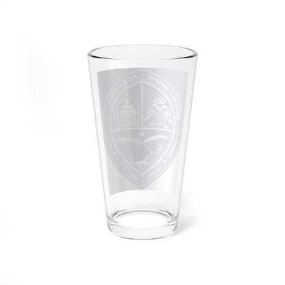 Bandera de la Uasd cropped (Dominica) (Coat of Arms) Pint Glass 16oz - Go Mug Yourself