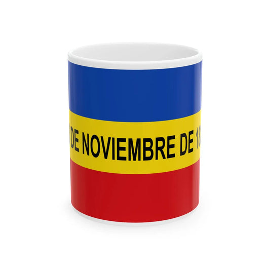 Bandera de La Villa de Los Santos (Panama) White Coffee Mug 11oz - Go Mug Yourself
