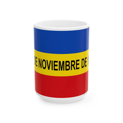 Bandera de La Villa de Los Santos (Panama) White Coffee Mug 15oz - Go Mug Yourself