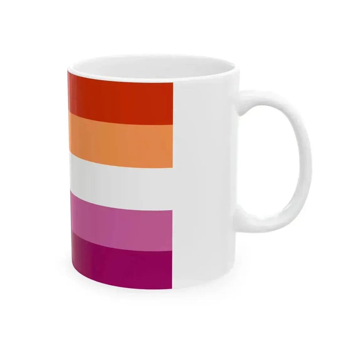 Bandera de Lesbianas de Chile (Chile) White Coffee Mug - Go Mug Yourself