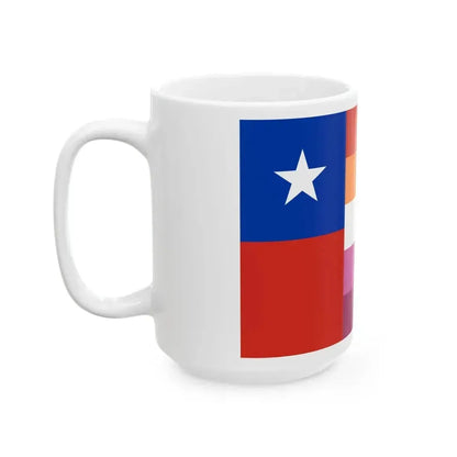 Bandera de Lesbianas de Chile (Chile) White Coffee Mug - Go Mug Yourself