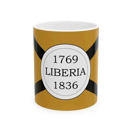 Bandera de Liberia Costa Rica (Costa Rica) White Coffee Mug 11oz - Go Mug Yourself