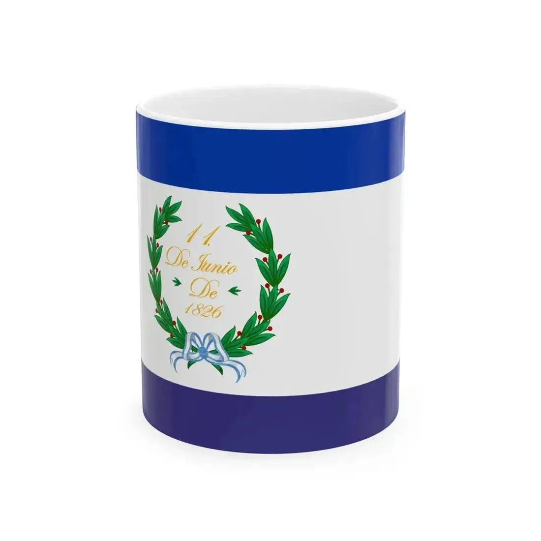 Bandera de Los Pozos IB (Argentina) White Coffee Mug 11oz - Go Mug Yourself