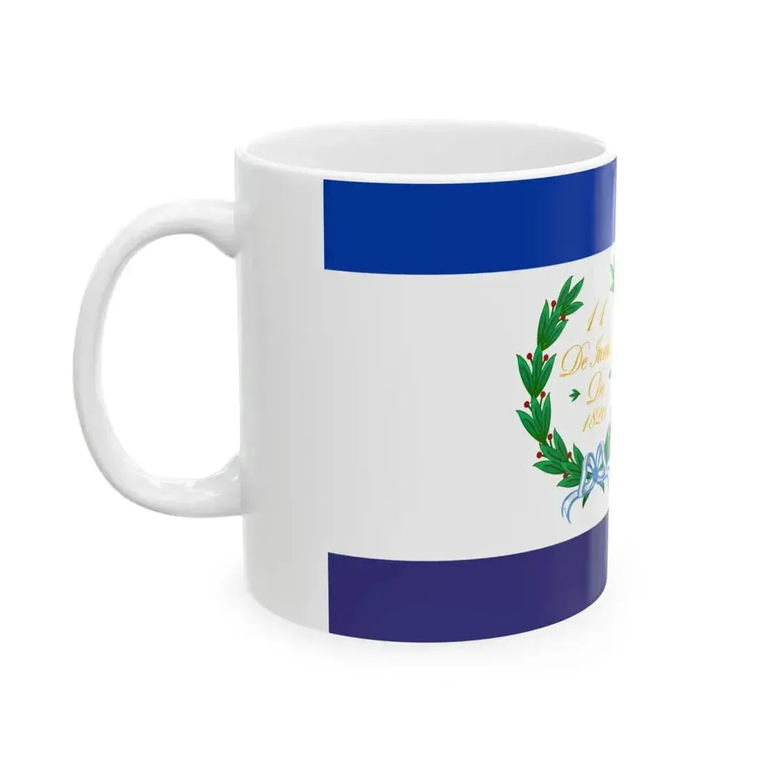 Bandera de Los Pozos IB (Argentina) White Coffee Mug - Go Mug Yourself