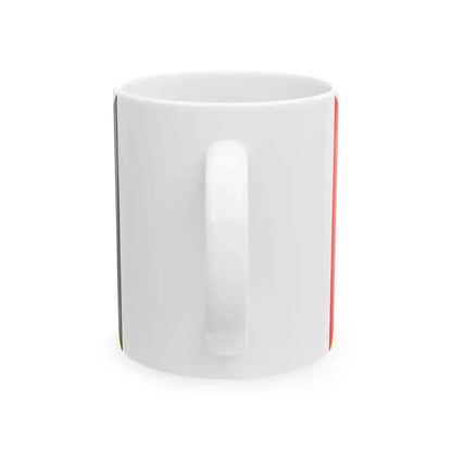 Bandera de los Pueblos Guatemala circle (Guatemala) White Coffee Mug - Go Mug Yourself
