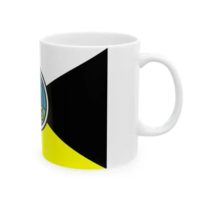 Bandera de los Pueblos Guatemala circle (Guatemala) White Coffee Mug - Go Mug Yourself