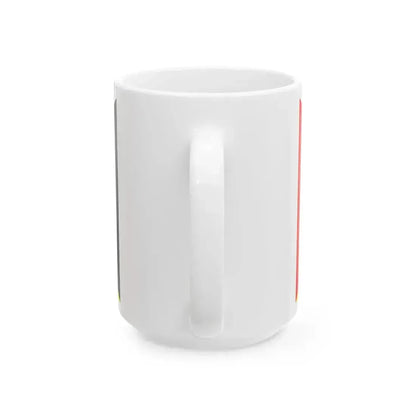 Bandera de los Pueblos Guatemala circle (Guatemala) White Coffee Mug - Go Mug Yourself
