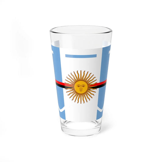 Bandera de los veteranos del ejército de Argentina (Argentina) Pint Glass 16oz 16oz - Go Mug Yourself