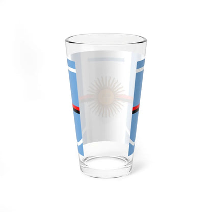 Bandera de los veteranos del ejército de Argentina (Argentina) Pint Glass 16oz - Go Mug Yourself