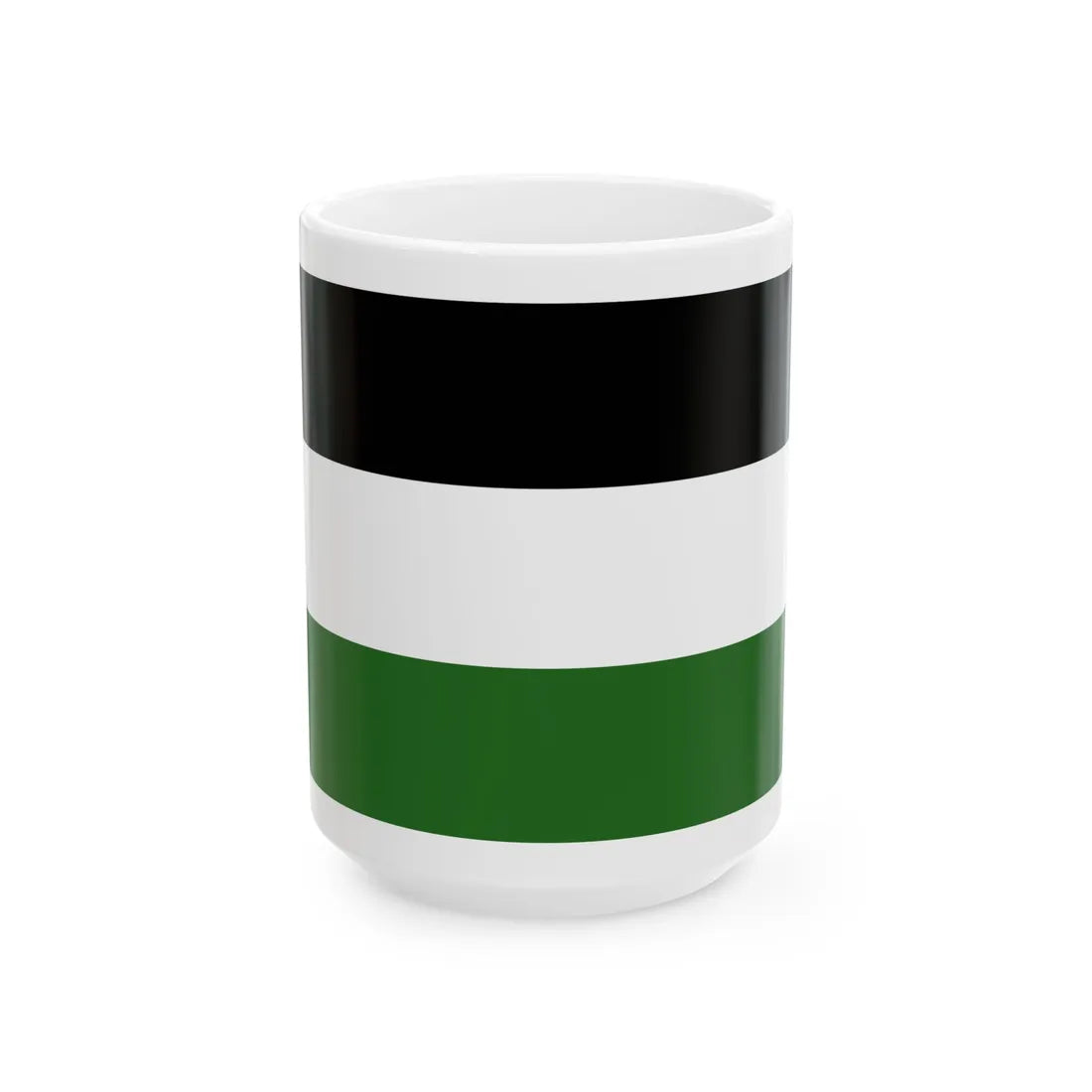 Bandera de Madhya Pradesh (India) White Coffee Mug 15oz - Go Mug Yourself