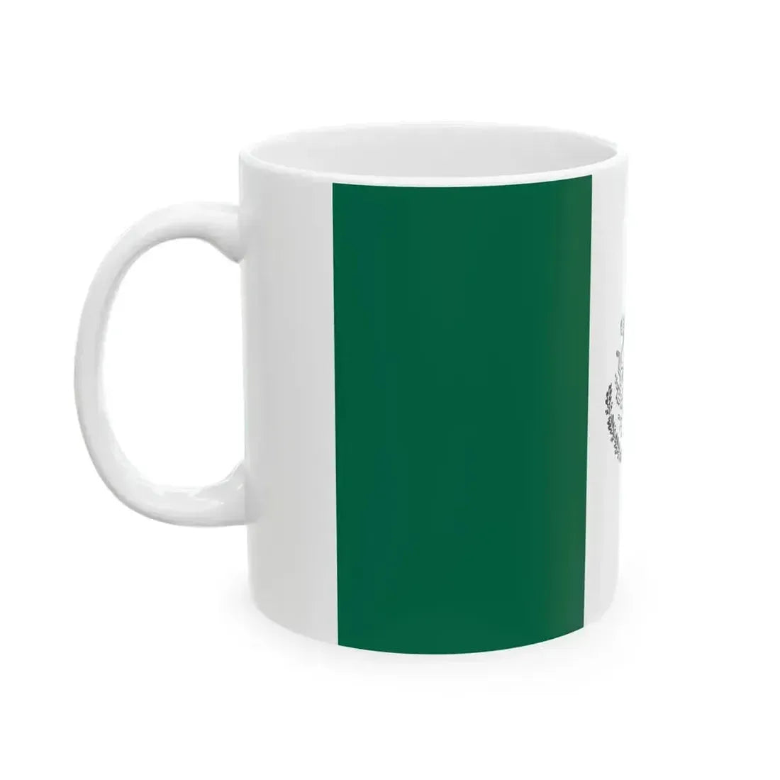 Bandera de Mexico uso civil (Mexico) White Coffee Mug - Go Mug Yourself