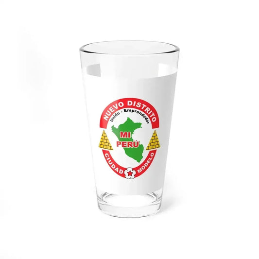 Bandera de Mi Peru Callao (Peru) Pint Glass 16oz 16oz - Go Mug Yourself