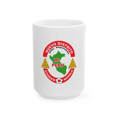 Bandera de Mi Peru Callao (Peru) White Coffee Mug 15oz - Go Mug Yourself