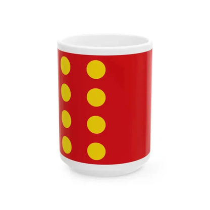 Bandera de Montcada i Reixac (Italy) White Coffee Mug 15oz - Go Mug Yourself