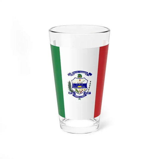 Bandera de Naranjal (Ecuador) Pint Glass 16oz 16oz - Go Mug Yourself