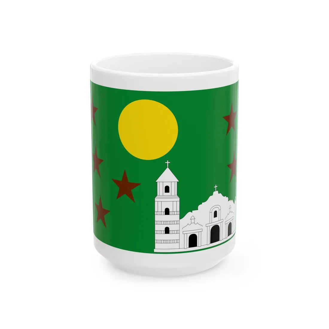 Bandera de Nata (Panama) White Coffee Mug 15oz - Go Mug Yourself