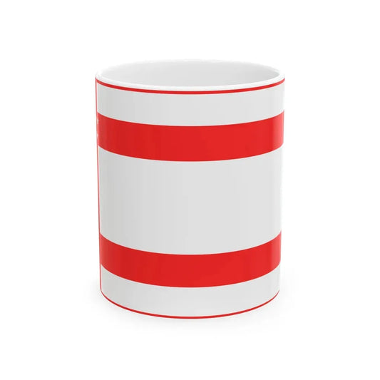 Bandera de Palmares (Costa Rica) White Coffee Mug 11oz - Go Mug Yourself